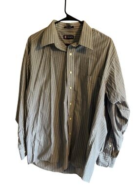Chaps Men's Striped Button-Up Dress Shirt